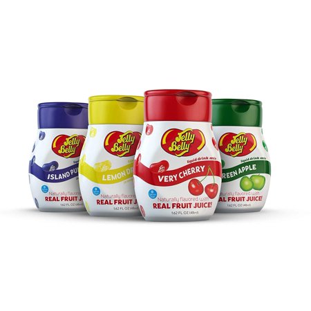Jelly Belly Drink Mix - Variety Pack, Naturally Flavored Water Enhancer, Sugar Free, Zero Calorie, Makes 96 Drinks (Pack of 4 Bottles) (Summer Variety