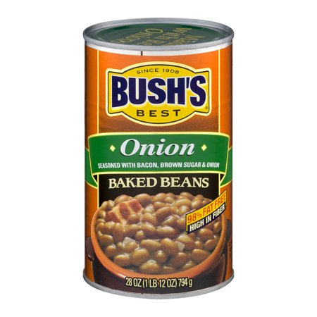 (4 Pack) Bush's Best Onion Baked Beans, 28 Oz