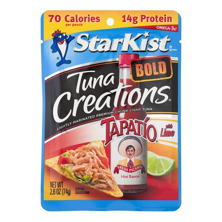 StarKist Tuna Creations BOLD, TapatiÃ³, 2.6 Oz Pouch (Pack of 24)