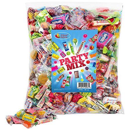 Assorted Candy Party Mix  Easter Candy Bulk - Appx. 3 LB Bulk: Fire Balls  Airheads  Jawbusters  Laffy Taffys  Tootsie Rolls and Much More of Your Fav