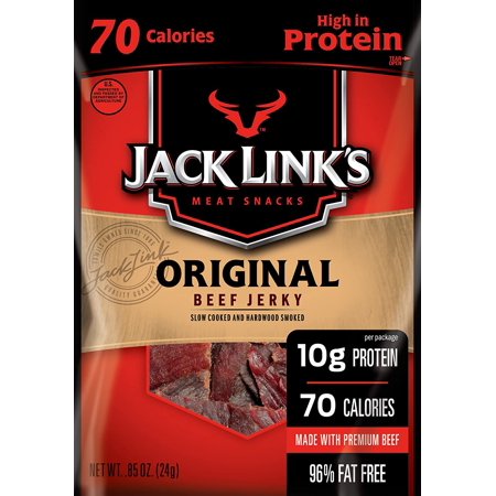 Jack Links Reduced Sodium Beef Jerky, Original, 48 Count