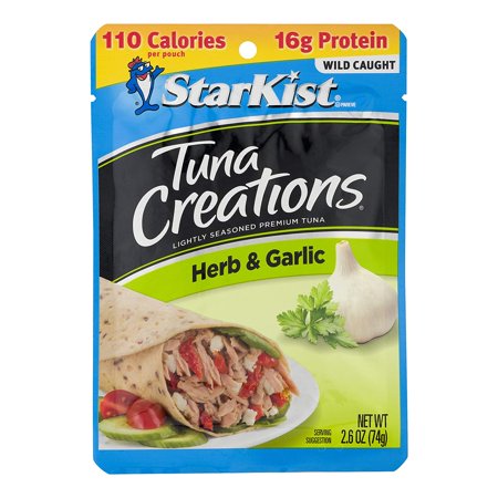 StarKist Tuna Creations, Herb & Garlic Tuna, 2.6 Oz Pouch