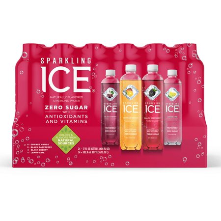 Sparkling Ice Fruit Blasters  Variety Pack (17 Fl. Oz. Bottle  24 Ct.)