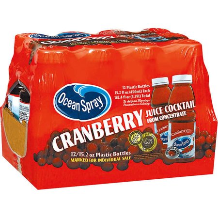 Ocean Spray Cranberry Juice Cocktail  15.2 Fl Oz  12-count