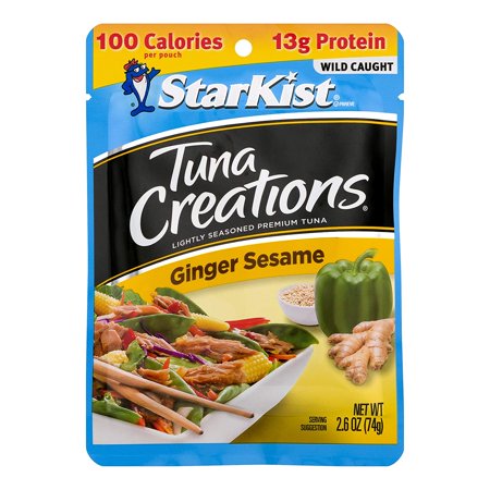 StarKist Tuna Creations, Ginger Sesame, 2.6 Oz Pouch (Pack of 24) (Packaging May Vary)
