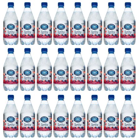 Crystal Geyser Sparkling Spring Water, Mixed Berry Flavor, 18Ounce. PET Bottles , No Artificial Ingredients, Sweeteners, Calorie Free (Pack of 24)