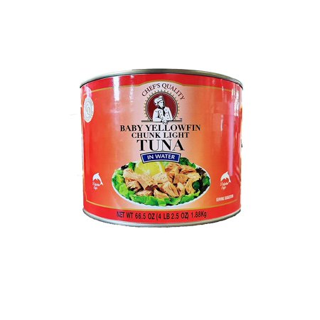 Baby Yellowfin Chunk Light Tuna in Water, 66.5oz