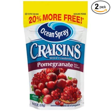 Ocean Spray, Craisins, Sweetened Dried Cranberries (Pack of 2)