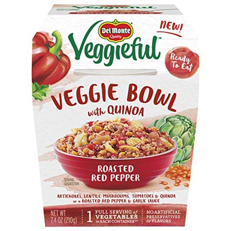 Veggieful Veggie Bowl with Quinoa and Roasted Red Pepper, 7.4 Ounce