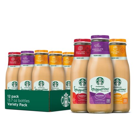 (12 Bottles) Starbucks Frappuccino Passport Series, Variety Pack, 13.7 Fl Oz