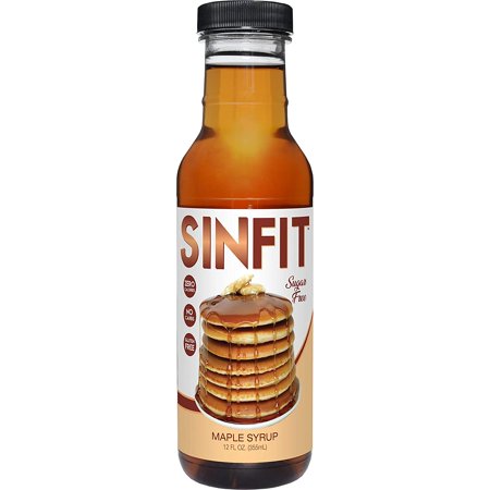 SinFit (Sinister Labs) Syrup, Maple, Sugar Free, Zero Calories, Fat Free, Gluten Free (12 Fl Oz - 3 Pack - Packaging May Vary)