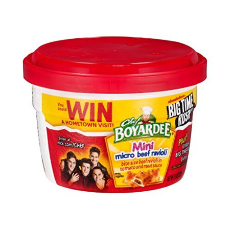 Conagra Chef Boyardee Mini Bite Beef Ravioli Pasta, 7.5 Ounce -- 12 per Case.