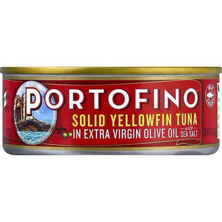 Portofino Solid Yellowfin Tuna in Extra Virgin Olive Oil - 4.5 Oz Can (Pack of 12)