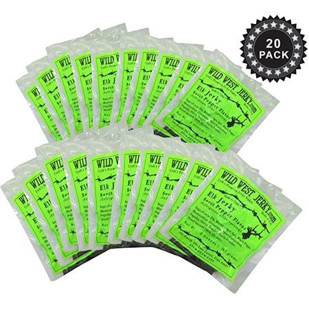 Premium Delicious 100% Natural Elk Sweet Pepper 2 OZ. Wild West Jerky