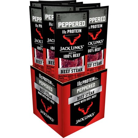 Jack Link S Premium Cuts Beef Steak Stick  Peppered  1 Oz  12 Ct