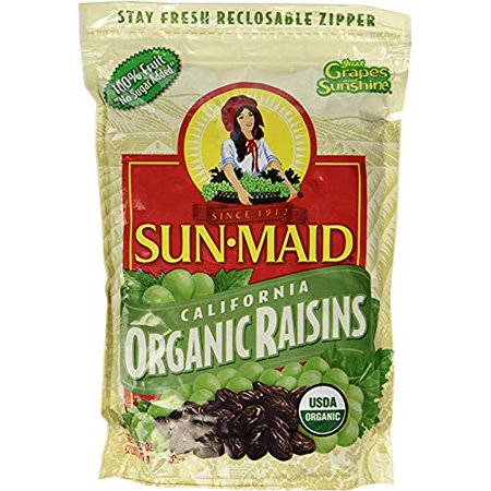 2 LBS Organic Sun Dried California Raisins ( Value 2 Pack ) by Sun Maid