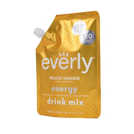 Everly Energy - Natural Energy Drink Mix Powder, Sugar Free, Natural Sweeteners, Organic Caffeine, Keto Diet, Water Flavoring & Enhancer - Pouch, 20 S