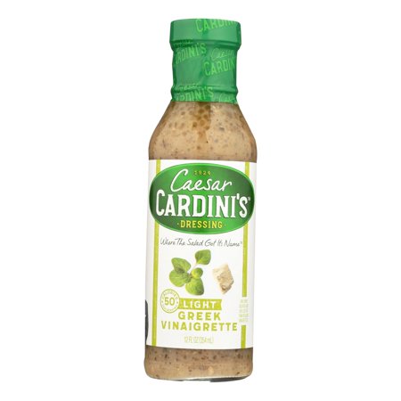 Cardini's Dressing - Light Greek Vinaigrette - Case of 6 - 12 Fl Oz