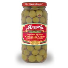 Mezzetta Spanish Manzanilla Olives with Pimento (6x10Oz)