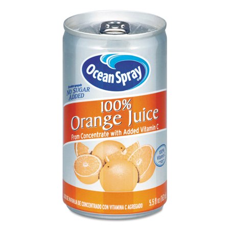 Ocean Spray 100% Juice Orange 5.5 Oz Can 20453