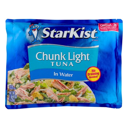 StarKist Chunk Light Tuna in Water - 43 Oz Pouch (Pack of 6)