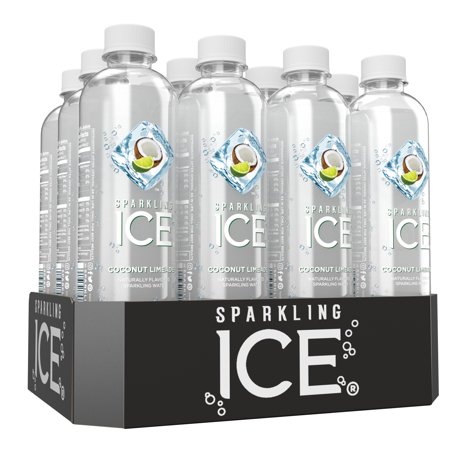 Sparkling Ice Coconut Limeade Sparkling Water, 17 Fl Oz Bottles (12-Pack)