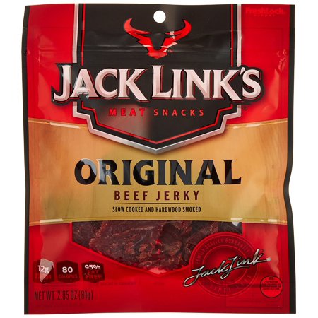 Jack Links Meat Snacks Beef Jerky, Original, 2.85-Ounce (Pack of 4)