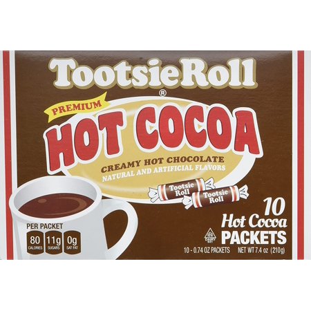 Tootsie Roll Hot Cocoa Packets, 10 Count (Pack of 6)
