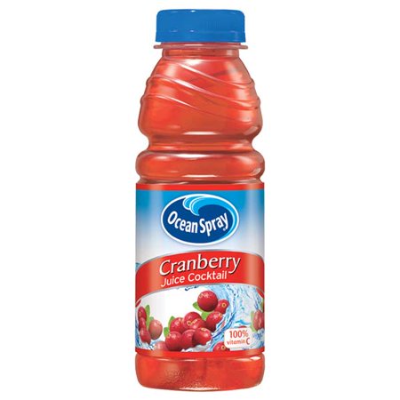 Ocean Spray Cranberry Juice Cocktail 15.2 Oz Plastic Bottles - Pack of 12