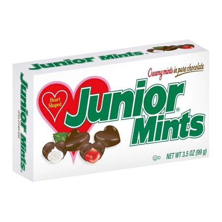 Junior Mints Valentine Heart Shaped Candy 3.5-Ounce Gift Box