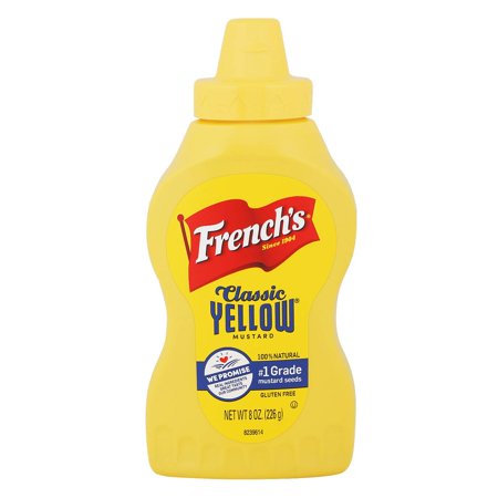 Frenchs Classic Yellow Mustard, No Artificial Colors, 8 Oz
