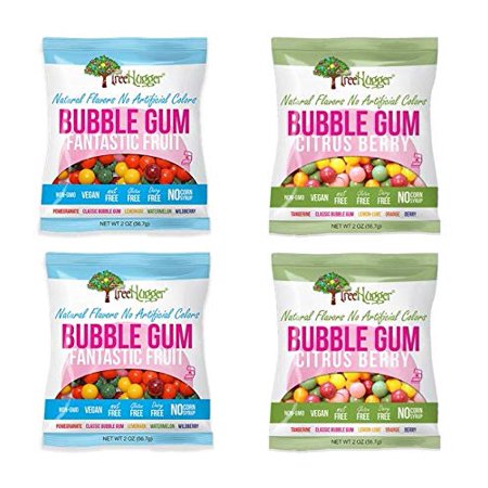 Tree Hugger Bubble Gum - Variety Pack - 2 Oz (4 Bags)