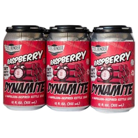 MicroBreweries Steel Bender Raspberry Dynamite, 6 Pack, 12 Fl Oz