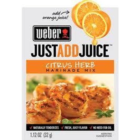Weber Citrus Herb Marinade Mix, 1.12 Oz. Packets (4 Pack) Just Add Juice!