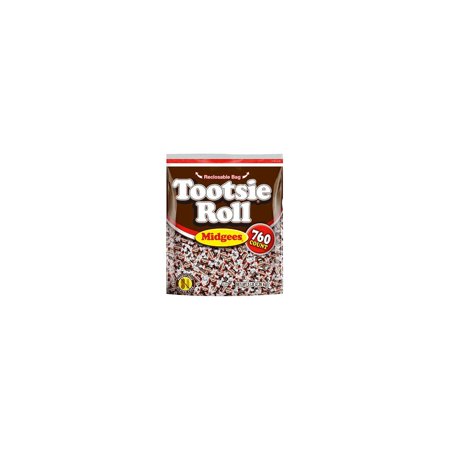 Tootsie Roll Midgees Candy 5 Pound Value Bag 760 Pieces (2 PACKS)