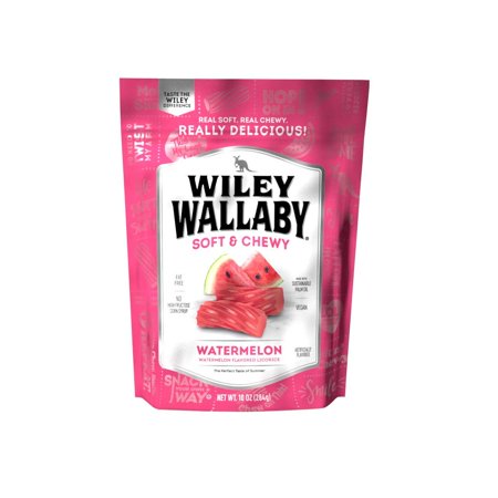 Wiley Wallaby Australian Style Licorice Candy, 10 Oz, 1 Count (Watermelon)