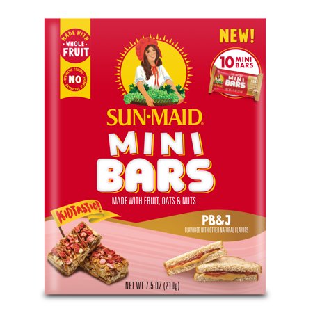 Sun-Maid Mini Bars - PB&J 10-Count Box/0.75 Oz Bars
