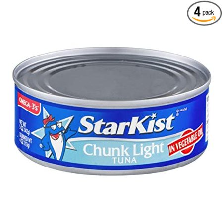 Chunk Light Tuna in Vegetable Oil -5oz. (Pack of 4 Cans)