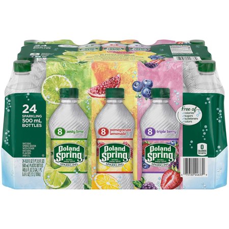 Poland Spring Sparkling Spring Water, Assorted Flavors (16.9 Oz., 24 Pk.)(3 PK)