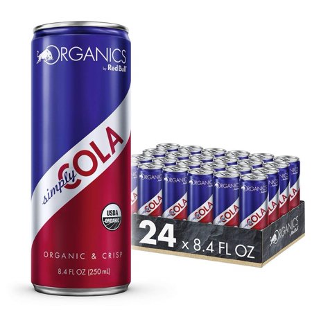 (24 Cans) Organics by Red Bull, Simply Cola, 8.4 Fl Oz, Organic Soda Drink