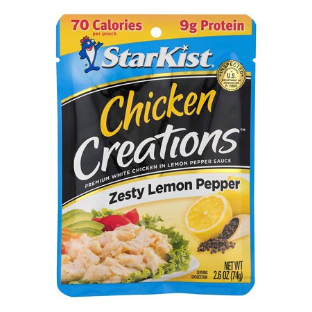 StarKist Chicken Creation Zesty Lemon Pepper - 2.6 Oz Pouch (Pack of 12)