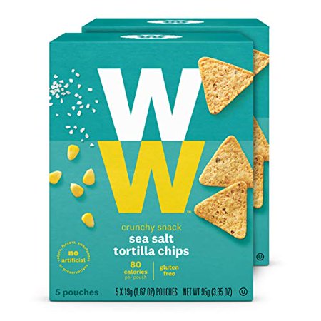 Sea Salt Mini Tortilla Chips - 2 Smartpoints - 2 Boxes (10 Count Total) - Weight Watchers Reimagined