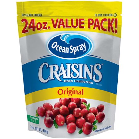 Ocean Spray Craisins Dried Cranberries, 24 Ounce (Pack of 8)