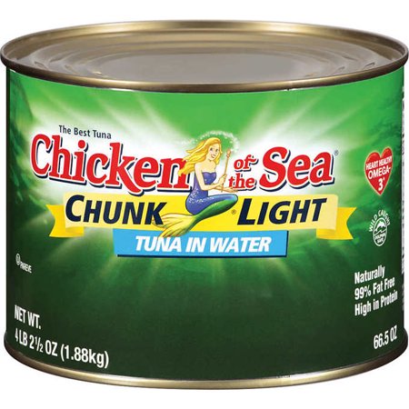 6 PACKS : Chicken of the Sea Chunk Light Tuna in Water  Food Service Pack  66.5 Oz