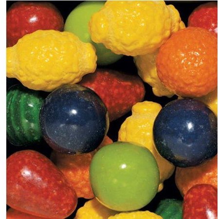 Dubble Bubble Seedling 24mm Gumballs 1 Inch, 2 Pounds Approximately 100 Gum Balls.