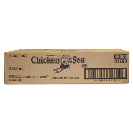 Chicken of the Sea Chunk Light Tonggol Tuna in Water 66.5 Ounces - 6 per Case