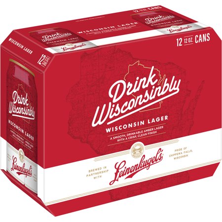 Leinenkugel's Drink Wisconsinbly Beer, Beer 12 Pack, 12 Fl Oz Can, 4.9% ABV