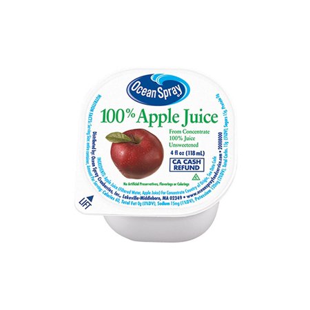 Ocean Spray Apple Juice  4 Oz  48 Count