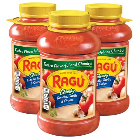 Ragu Chunky Garden Tomato, Garlic and Onion Sauce, 3 Ct./45 Oz.