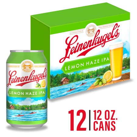 Leinenkugels Lemon Haze IPA, Craft Beer 12 Pack, 12 FL OZ Cans, 4.9% ABV